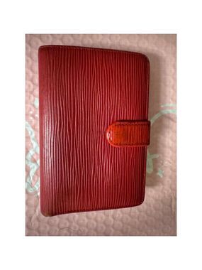 Louis Vuitton Castilian Red Epi Porte Monnaie Billets Viennois Wallet